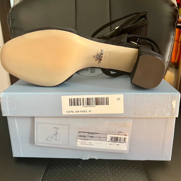 Prada Suede Black Sandals - Picture 6 of 8